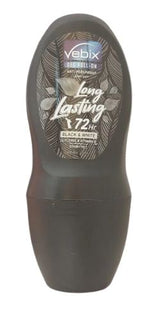 Vebix Roll On Deodorant for Black & White Clothes For Men 50ml